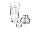 Cocktail & Co Glass Cocktail Recipe Shaker 680ml Gift Boxed LV0037 RRP $29.95