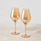 Glamour Wine Glass 520ml Set of 2 Gift Boxed Gold MQ0029 RRP $29.95