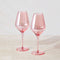 Glamour Wine Glass 520ml Set of 2 Gift Boxed Pink MQ0032 RRP $29.95