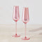 Glamour Flute 230ml Set of 2 Pink Gift Boxed MQ0031 RRP $29.95