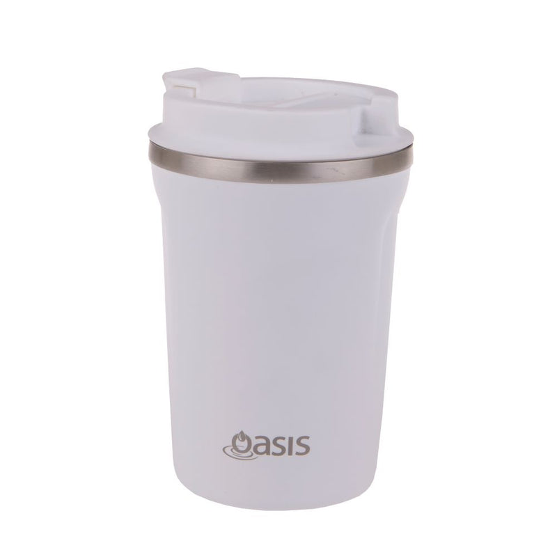 Oasis S/S Double Wall Insulated Travel Cup 380ML White 8915W