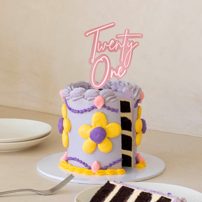 Layered Cake Topper Pink Opaque / Pink - Twenty One cc-lpocto