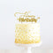 Metal Cake Topper Happy Birthday 1 Gold cc-gohb1