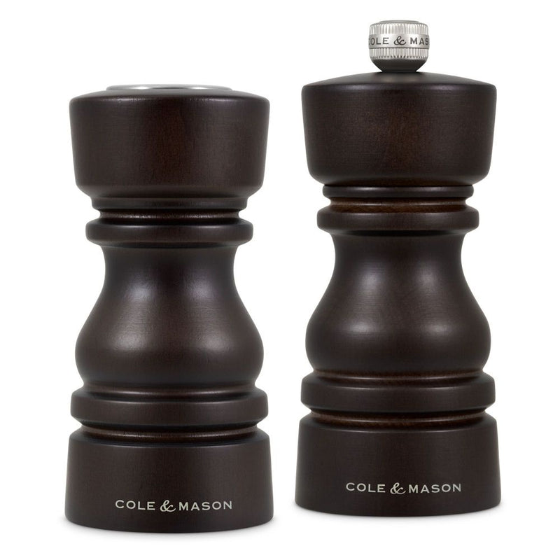 Cole & Mason London 130mm Choc Wood Shaker & Mill 31540