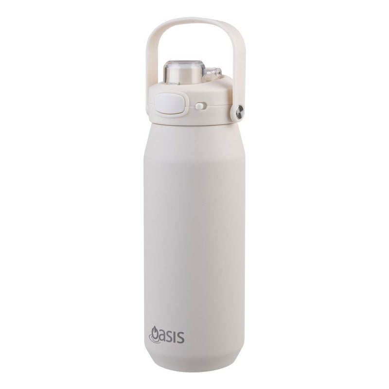 Oasis Ceramic  Lined  Capri Drink Bottle 750ml Alabaster 8864AL