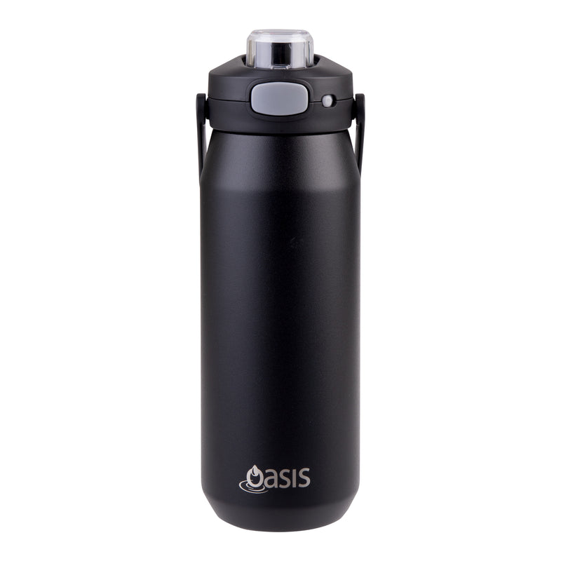 Oasis Ceramic Lined Capri Drink Bottle750ml Black 8864BK