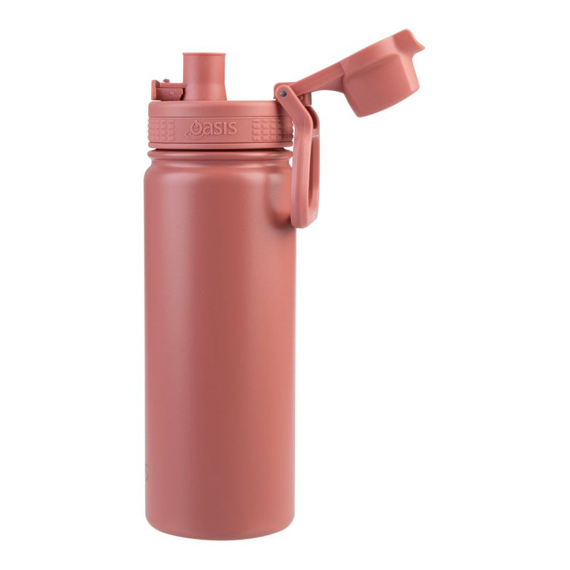 Oasis S/S Dual Wall Insulated 'Çhallenger' Sports Bottle 500ml Auburn 8896-6AN
