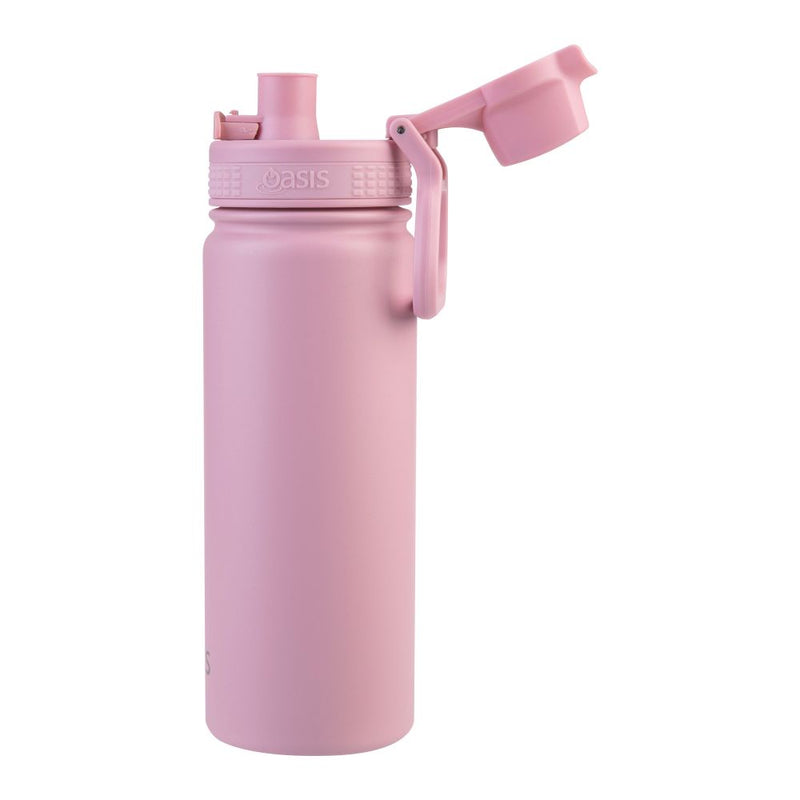 Oasis S/S Dual Wall Insulated 'Çhallenger' Sports Bottle 500ml  Blush 8896-6BH