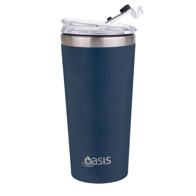 Oasis S/S Double Wall Insulated Travel Mug 480ml Navy 8901NY