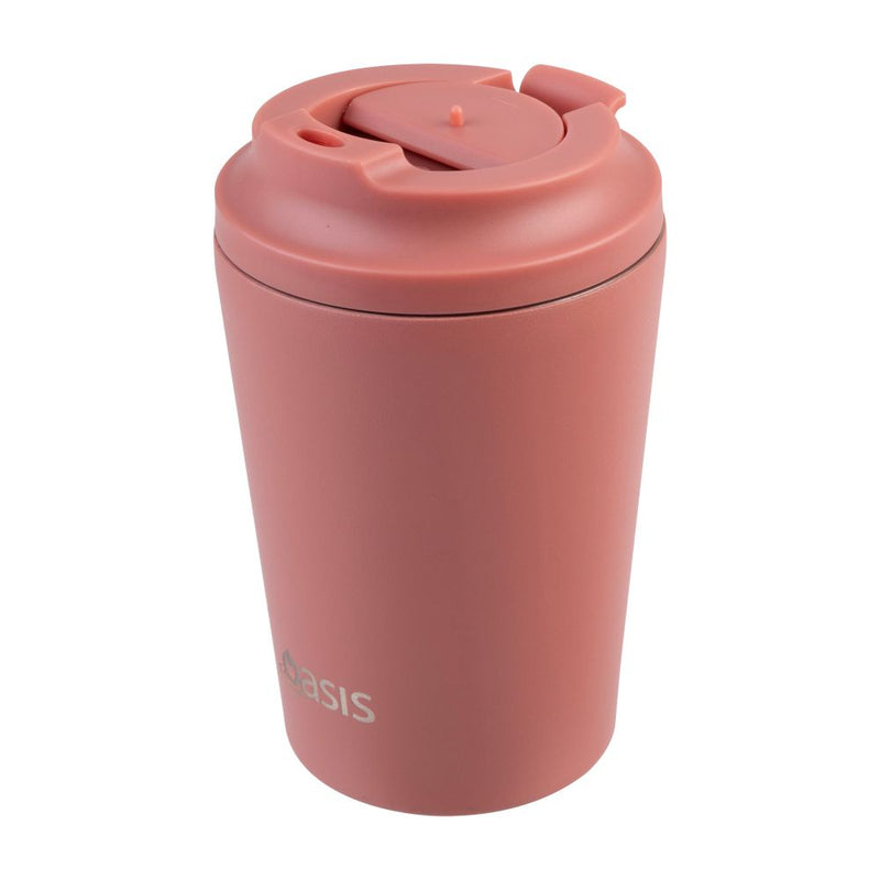 Oasis 'Travel Cup' Ceramic Lined Stainless Steel Double Wall Insulated Cup 360ml Auburn 8910AN