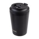 Oasis 'Travel Cup' Ceramic Lined Stainless Steel Double Wall Insulated Cup 360ml Black 8910BK