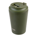 Oasis 'Travel Cup' Ceramic Lined Stainless Steel Double Wall Insulated Cup 360ml Forest Green 8910FGN