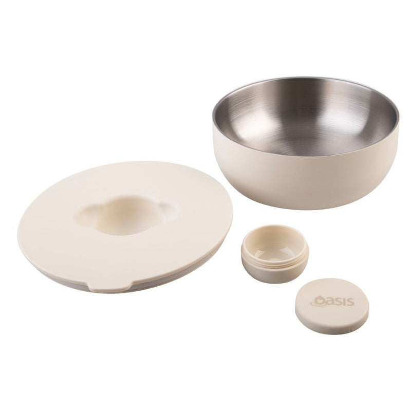Oasis S/S Dual Wall Fresh N Go Lunch Bowl 950ml Alabaster 8971AL