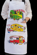 Allgifts Apron Heavy Drill Retro Caravan AP-100RC