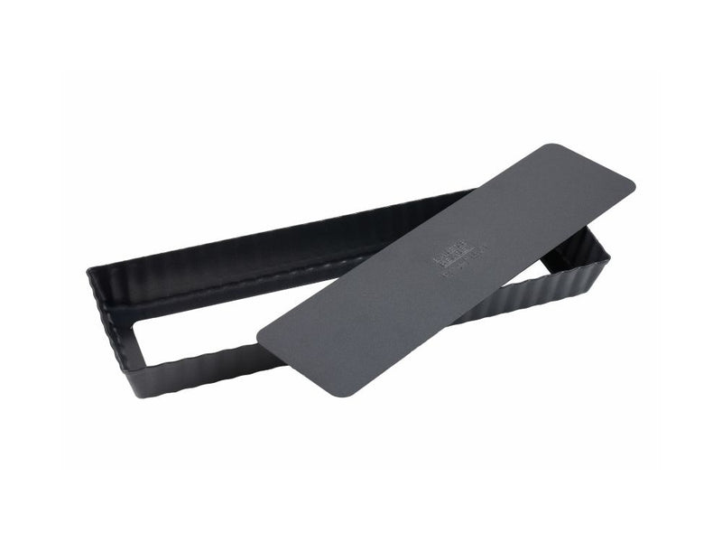 Bakers Secret Ultimate Non Stick  Loose Base Rectangular Tart  Quiche Pan 35x11cm BS0042
