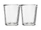 MW Blend  Stripey Double Wall Cup 80ml Set 2 Gift Boxed GU0352 RRP $19.95