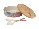 MW  Melamine Bowls w/ Lid 25cm and Salad Server KE0098