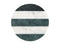 MW Round Marble Coaster 10cm Green Stripe NH0042