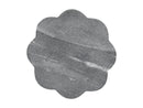 MW Scalloped Marble Coaster 11.5cm  Charcoal NH0045