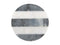 MW Round Marble Coaster 10cm Charcoal Stripe NH0046