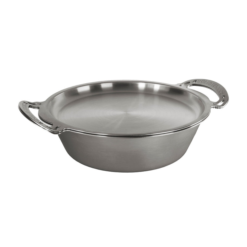 SolidTeknics Noni  6L 33cm 'Rondeau' 33cm Skillet Lid Seamless Ferritic Stainless Steel NS133PS