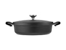 Agile Non-Stick Shallow Casserole 28cm / 4L Black Gift Boxed NU0016 RRP $169.95