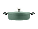 Agile Non-Stick Shallow Casserole Sage  28cm / 4L Gift Boxed NU0047 RRP $169.95