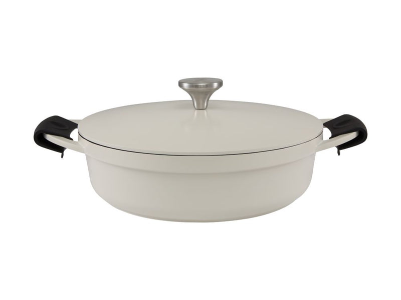 MW Cast Lite Non-Stick Shallow Casserole 28cm /4L Ecru NU0091 RRP $169.95