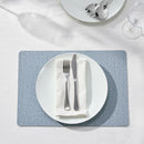 MW Table Accents Textured Placemat 45x30cm Dusty Blue GI0433