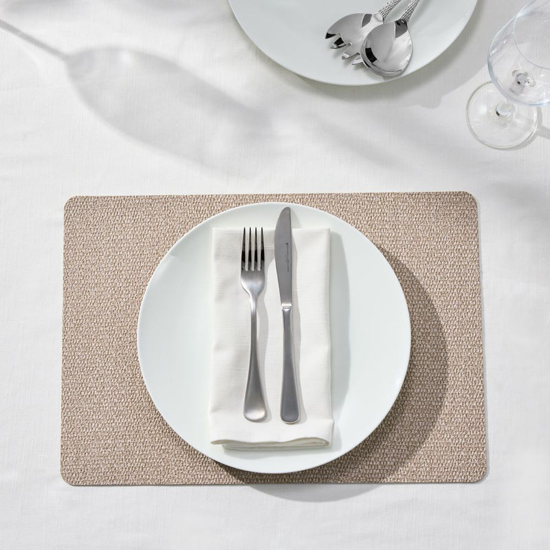 MW Table Accents Textured Placemat 45x30cm Beige GI0434