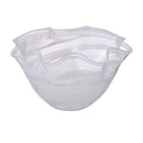 Amalfi Wavy Bowl With Marble Clear/White  AMBL10 RRP $99.95