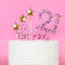 Cake Topper  Rainbow Glitter Happy Birthday 1 cc-hbcugl