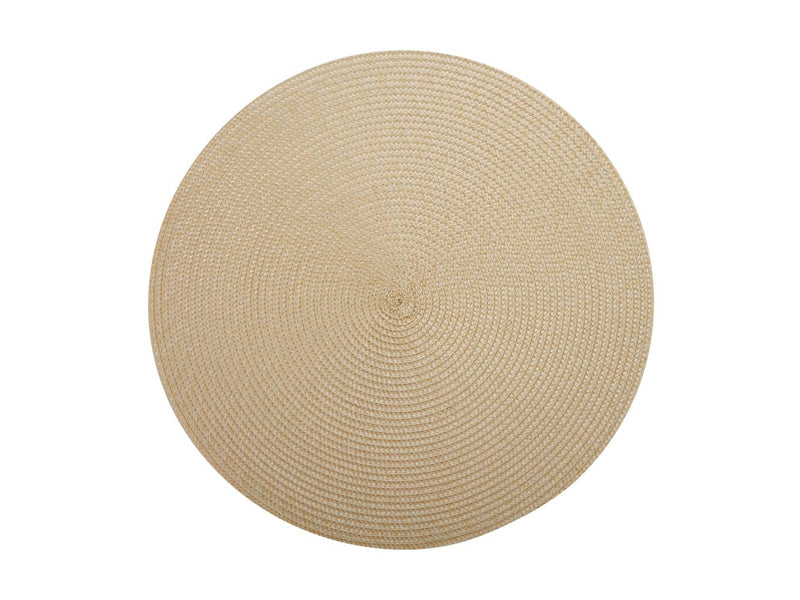 MW Table Accents Round Placemat 38cm Sand GI0270
