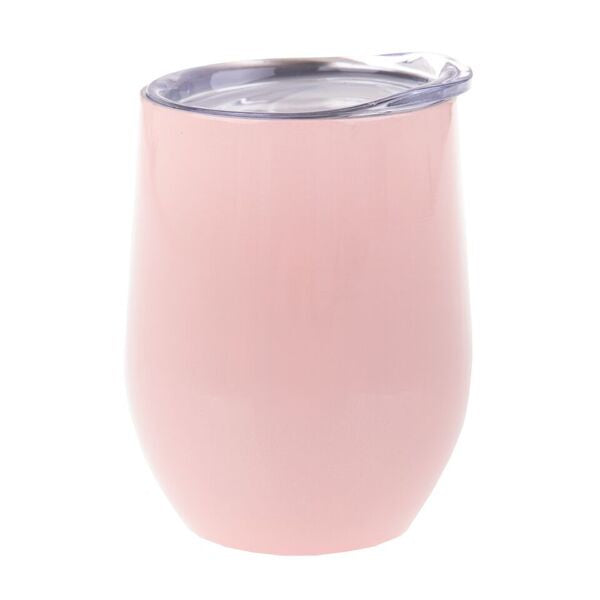 Oasis S/S Double Wall Insulated Wine Tumbler 330ml Soft Pink 8898SP