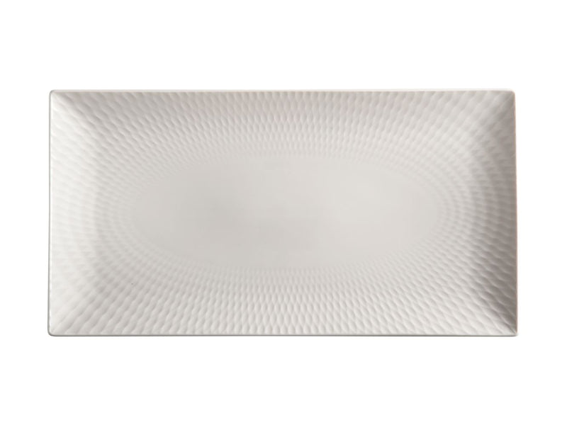 MW White Basics Diamonds Rectangular Platter 35x19cm Gift Boxed DV0176