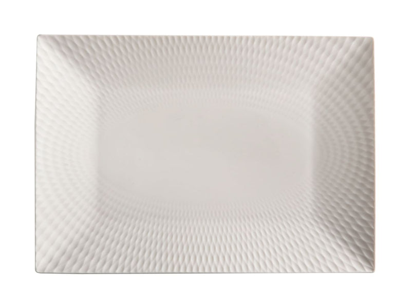 MW White Basics Diamonds Rectangular Platter 25x18cm Gift Boxed DV0175