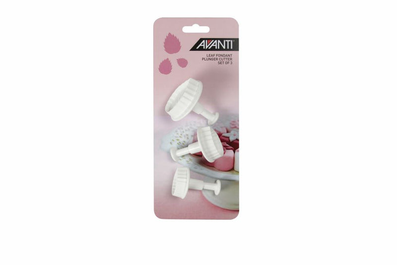 Avanti Leaf Fondant Plunger Cutter Set 3pce 16535