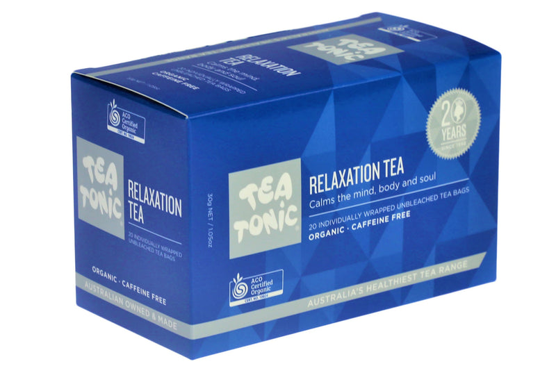 Tea Tonic Box Relaxation Tea Unbleached 20 Teabags REBO