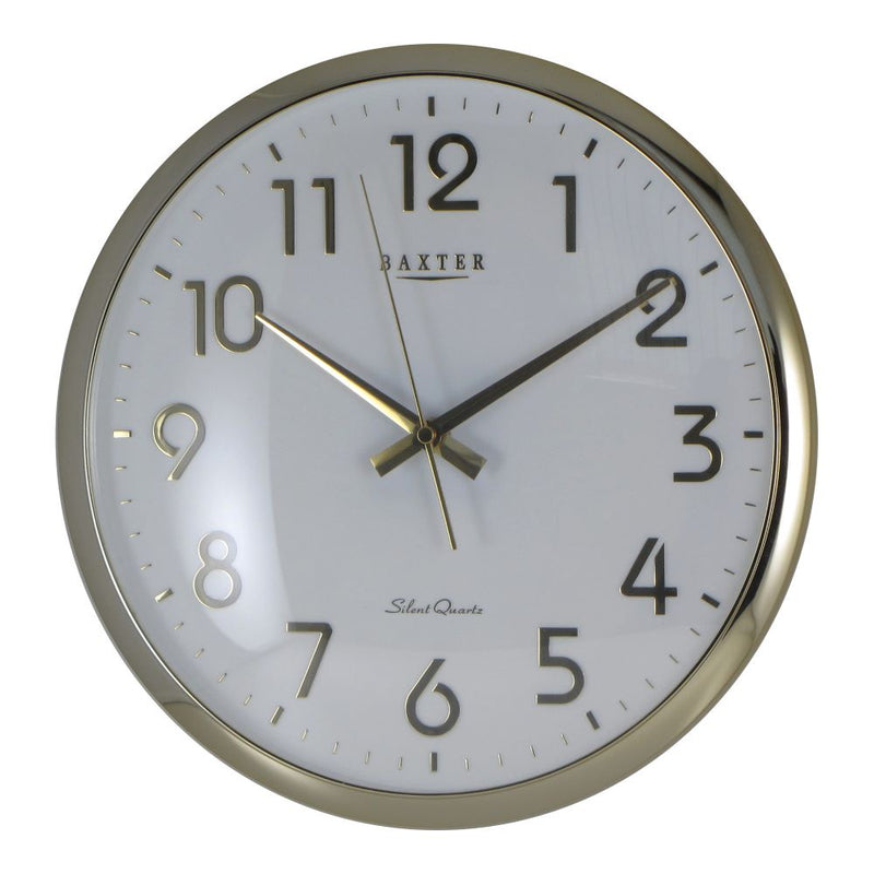 Baxter Darcy Wall Clock Arabic 32cm Gold  24665 RRP $89.95