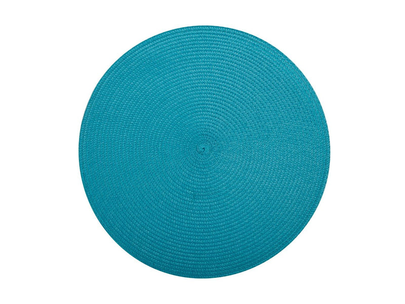 MW Table Accents Round Placemat 38cm Turquoise GI0272
