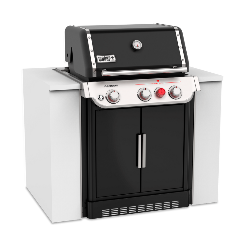Weber Genesis E360 Built In Black LPG With Crafted Hot Plate  K35316024