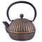 Cast Iron Teapot Imperial Stripe Black / Gold 4074BK