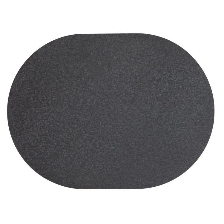 Hugo Oval Charcoal Vinyl 4pk 40992/02