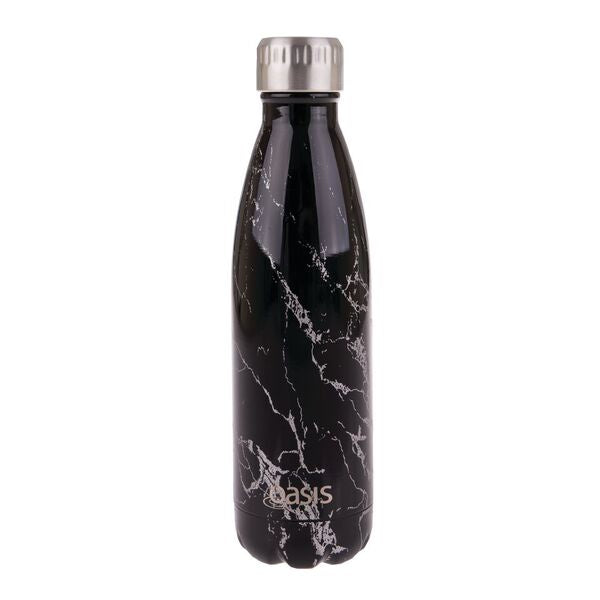 Oasis S/S Double Wall Insulated Drink Bottle 500ml Silver Onyx 8880SX