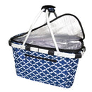 SHOP & GO Insulated Carry Basket wLid Moroccon Navy 4696MN