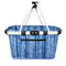 Sachi Two Handle Carry Basket  Blue Stripes 4697BS