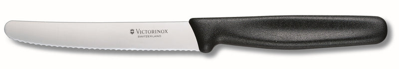 Victorinox Tomatoe Sausage Knife 11cm Wavy Black 5.0833
