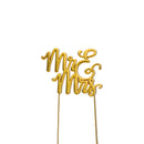 Gold Plated Cake Topper Mr and Mrs CC-GOL-MRMRS
