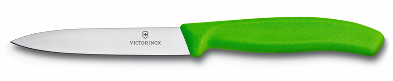 Victorinox Paring Knife 10cm Pointed Blade Green 6.7706.L114