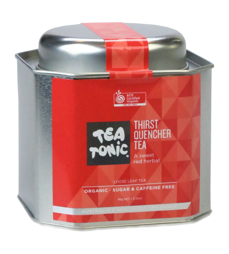 Tea Tonic Caddy Tin Thirst Quencher Tea 95g Organic TQTT